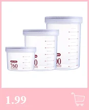 1l/1.5l пластиковый диспенсер для зерновых культур, ящик для хранения, Кухонный Контейнер для зерна риса, портативный пластиковый ящик для хранения пищи# YL1