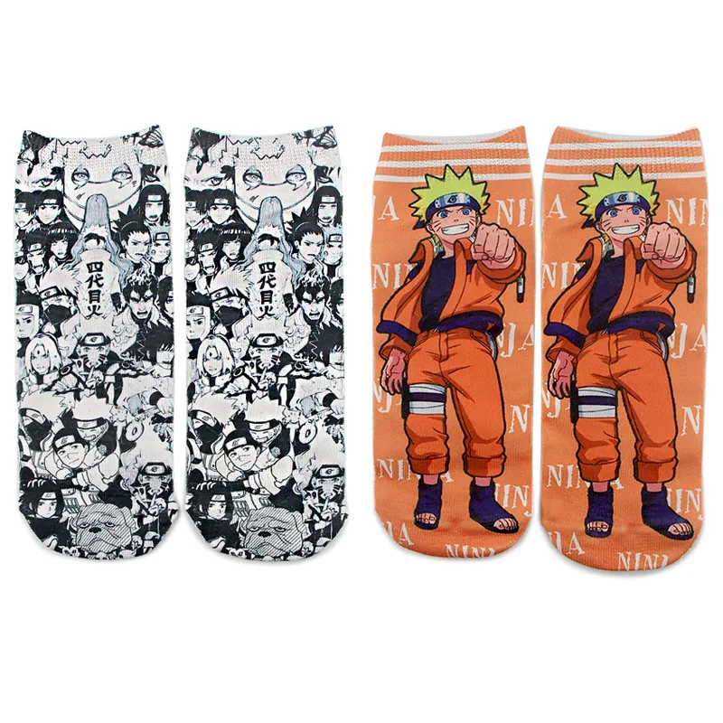 Calcetines de Anime para ni&ntilde;os y ni&ntilde;as, calcet&iacute;n de Naruto, Tokyo Ghoul, Demon Slayer, Conjure back, dibujos animados, figura de anime, casual, divertido, xxx-2