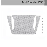 for mn defender d90 metal anti skid plate modification engine cover decor sheet rc car upgrade part accessories rc carros