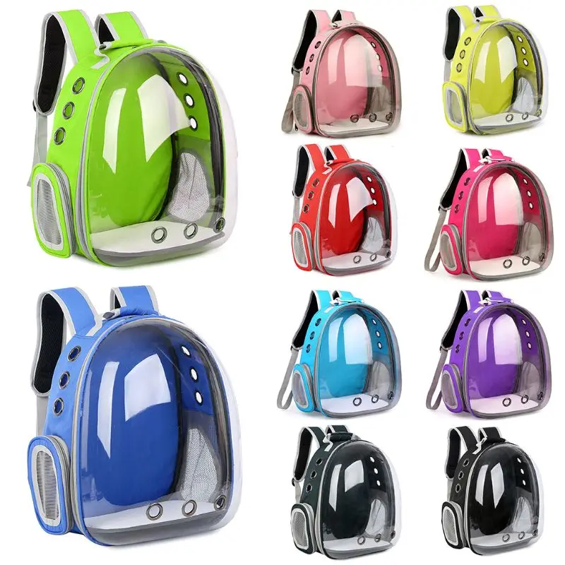 

Pet Carrier Bag Large Capacity Breathable Cat Bag Outdoors Travel Backpack For Cat Dog Transparent Space Portable Pet Backpack