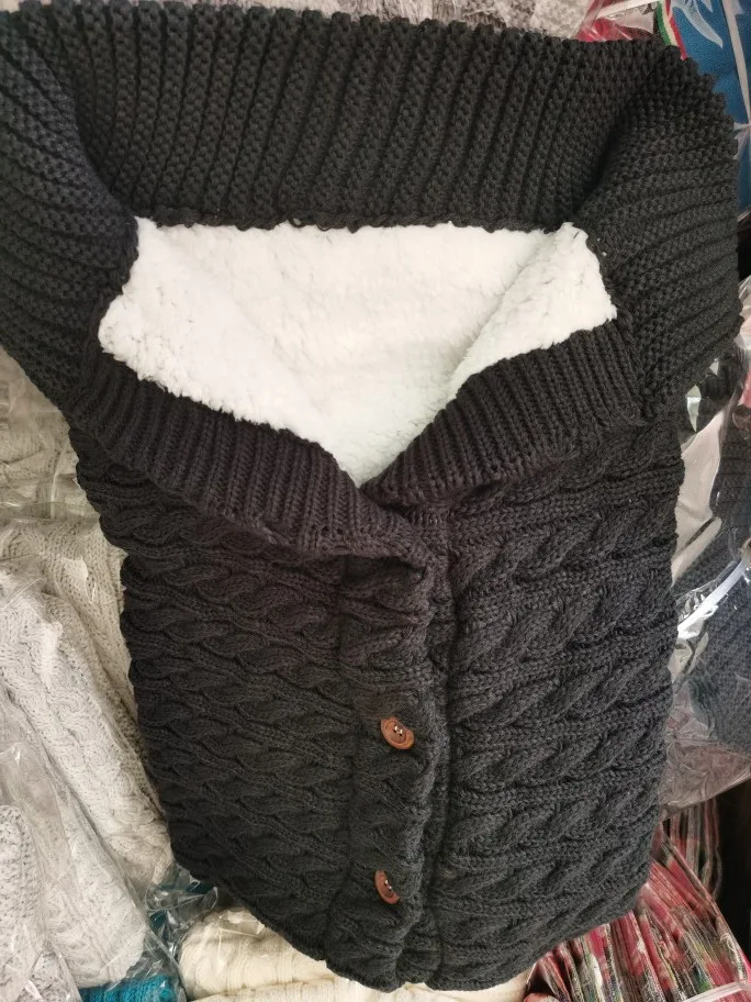 Спальный мешок для новорожденных от 0 до 9 месяцев хлопковое однотонное одеяло