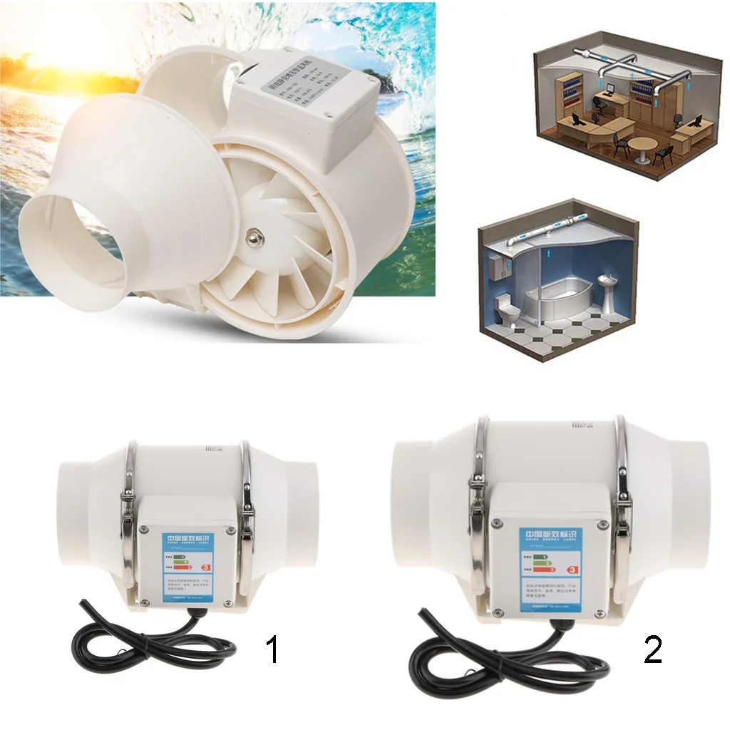 4 Inch 220V Duct Inline Fan with Carbon Filter Hose Ducting Combo for Home Improvement | Автомобили и мотоциклы