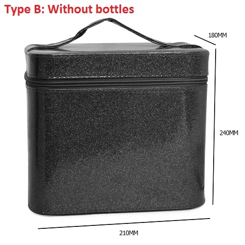 B without bottles 126 бутылочек, чехол для хранения с алмазным рисунком, ударопрочный и антифрикционный чехол с бусинами для рукоделия и вышивки крестиком, органайзер для вышивки - Цвет: B without bottles