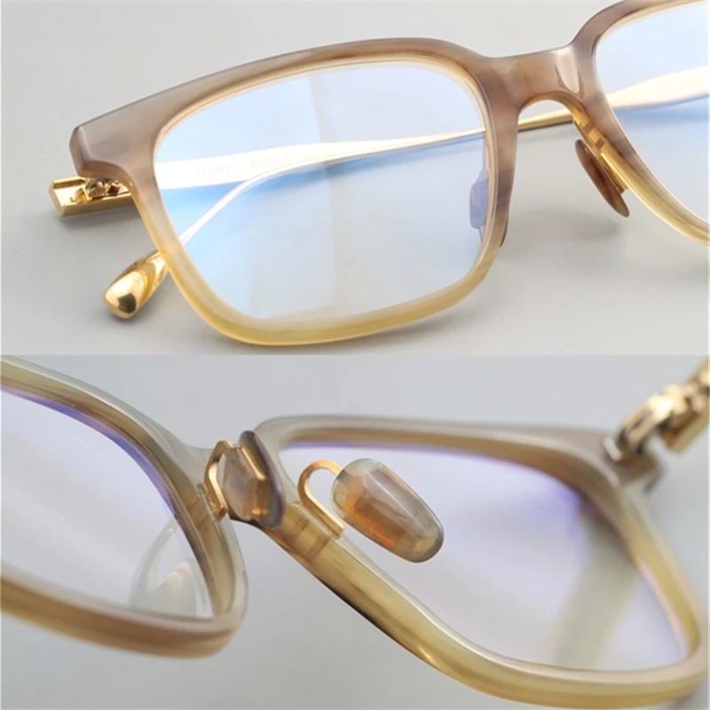 

Vintage Nature Buffalo Horn eyeglass frame Unique design classical big square eyewear women men original box case free shiping
