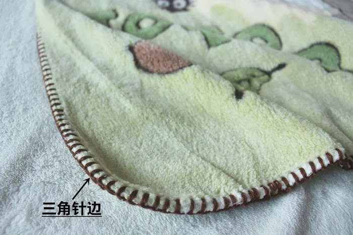 

140x100cm cartoon totoro blanket kis throw blanket nap office baby bed sheet