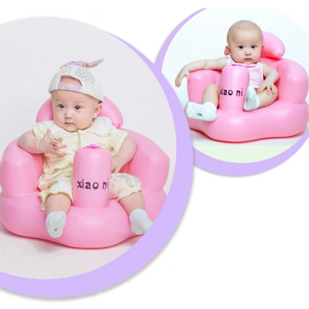 

Baby Inflatable Sofa Multifunctional Baby Seat Dining Chair Seat Feeding Chair Portable Baby Bath Stool