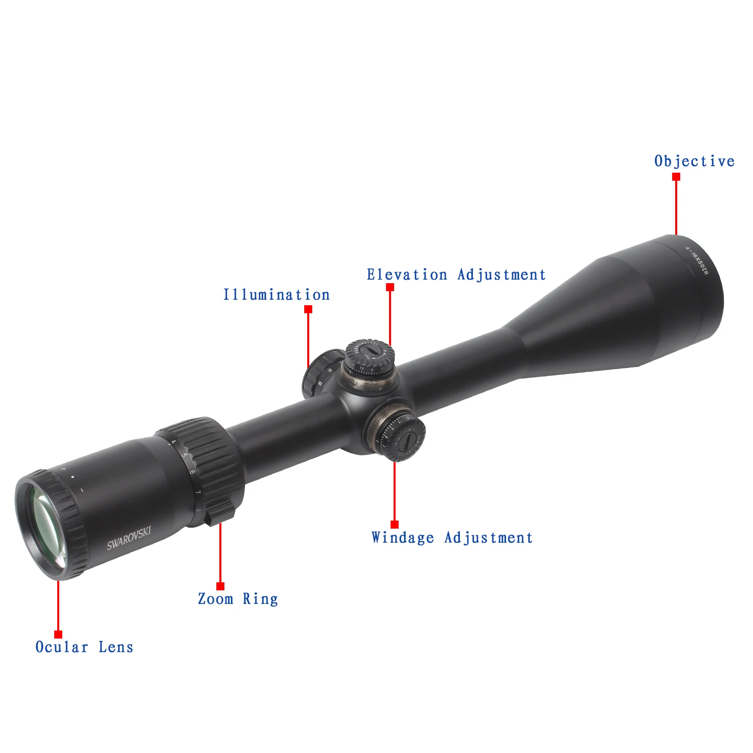 Swarovskl 4-16X50 IR Riflescope F15 Red Dot Сетка оптика охотничьи прицелы тактические прицелы снайперские прицелы для охоты оптика