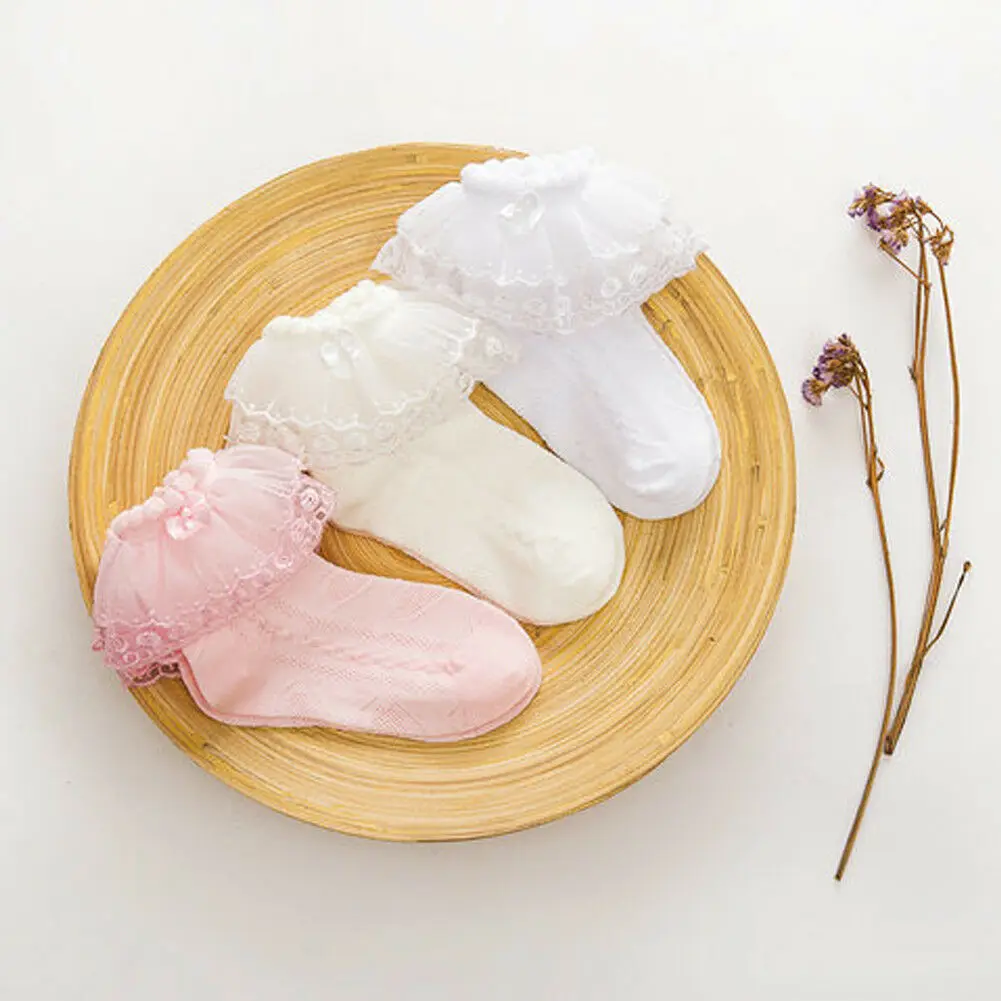 TGirls кружевные носки пачки с оборками бантом и для принцессы Нескользящие