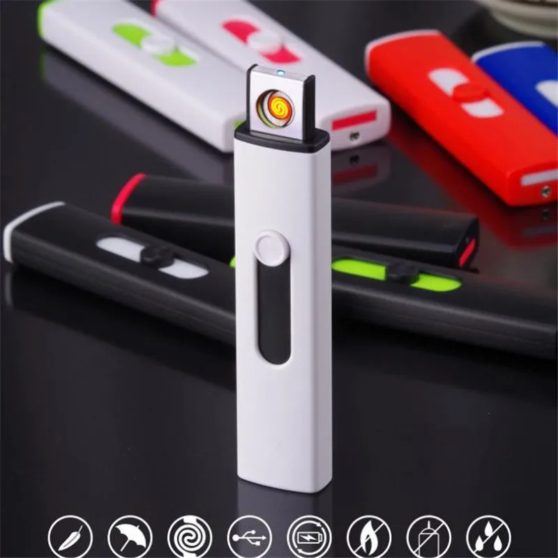 Электронная USB зажигалка перезаряжаемая ветрозащитная плазменная Зажигалка