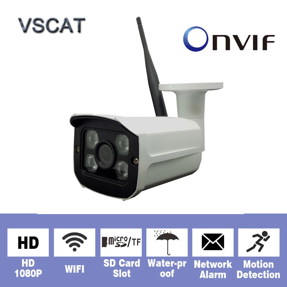 Ip камера Беспроводная 2MP 1080P Micro SD/TF слот для карты IP s WiFi Водонепроницаемая ночное