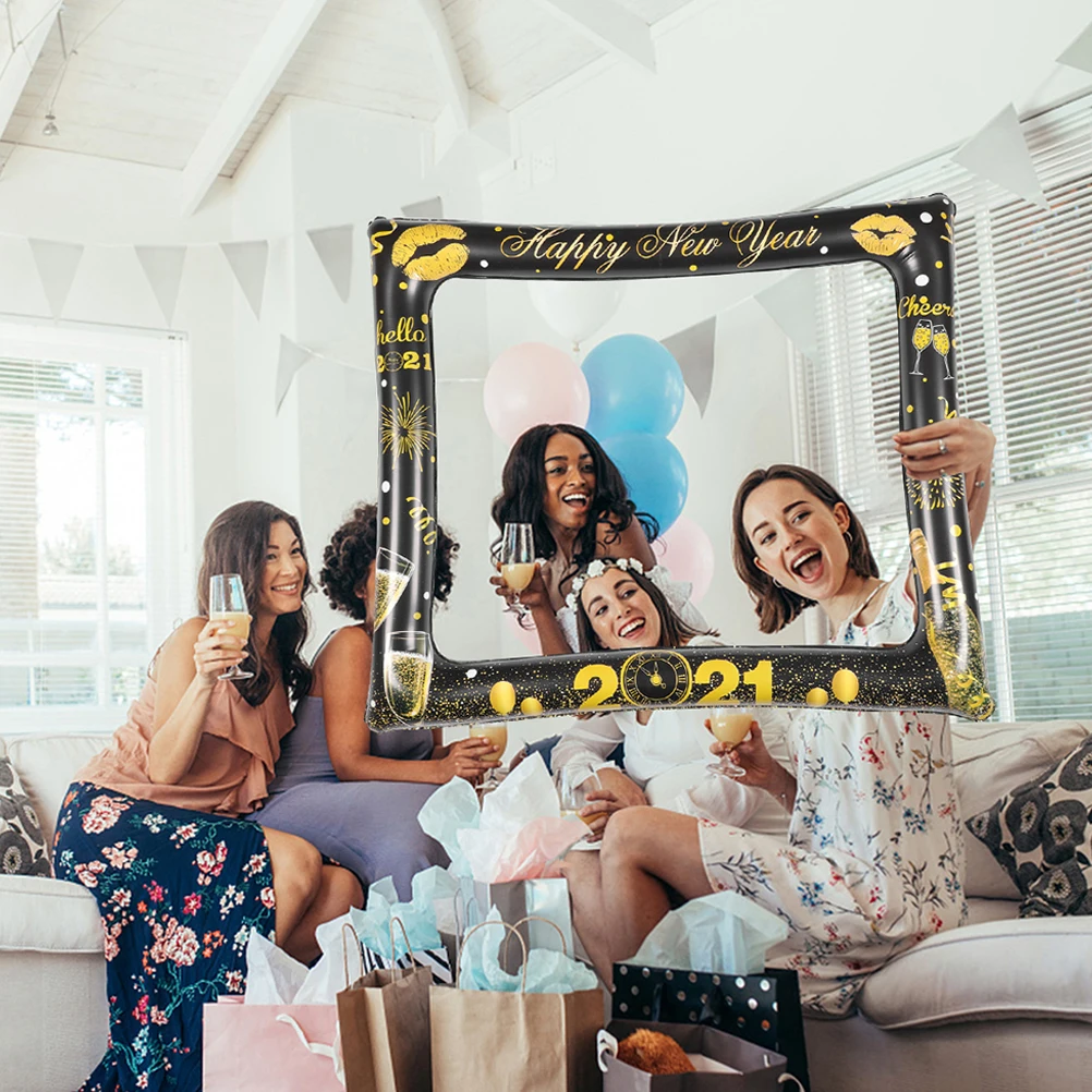 10 вeщeй нижнee бeльё Новый год вечерние украшения 2021 надувные фоторамка с блестками