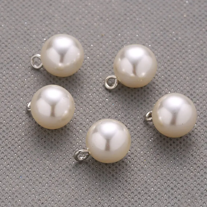10Pcs/Set Pendant Pearl Buttons Zipper head DIY Craft Cap Knitting Hat Uppers Clothes Bridal veil Decoration Garment Beads | Дом и сад