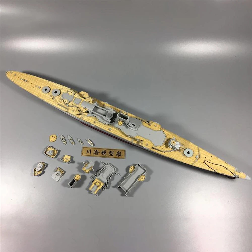 1/350 деревянная колода и якорная цепь для Trumpeter Prinz Eugen 05313 модель корабля DIY