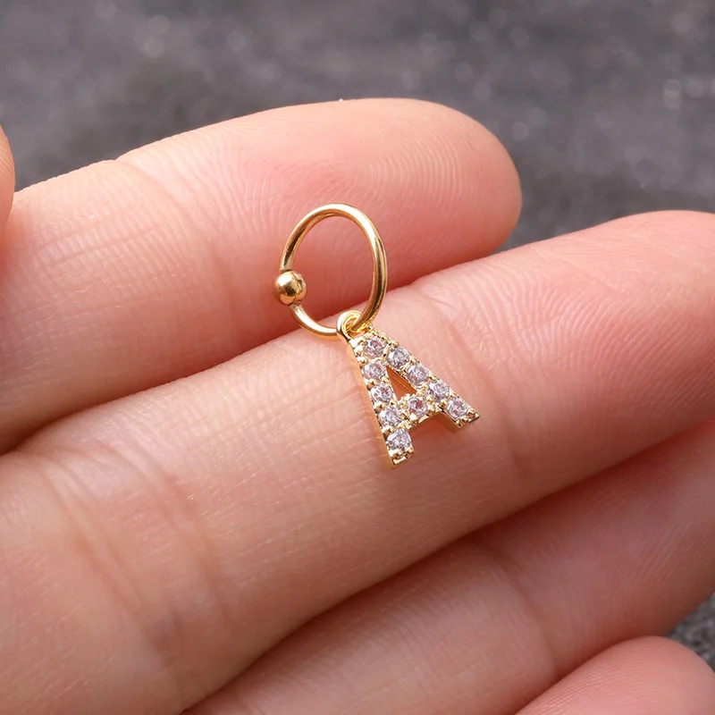Серьги Sellsets для пирсинга Ювелирное Украшение прокола ноздрей цвет золото