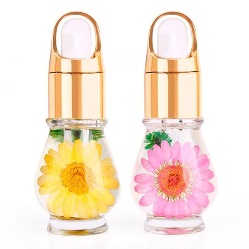 Nail Cuticle Oil Professional Nutrition Dried Flowers Manicure Tools Transparent Flower Flavor Ran | Красота и здоровье