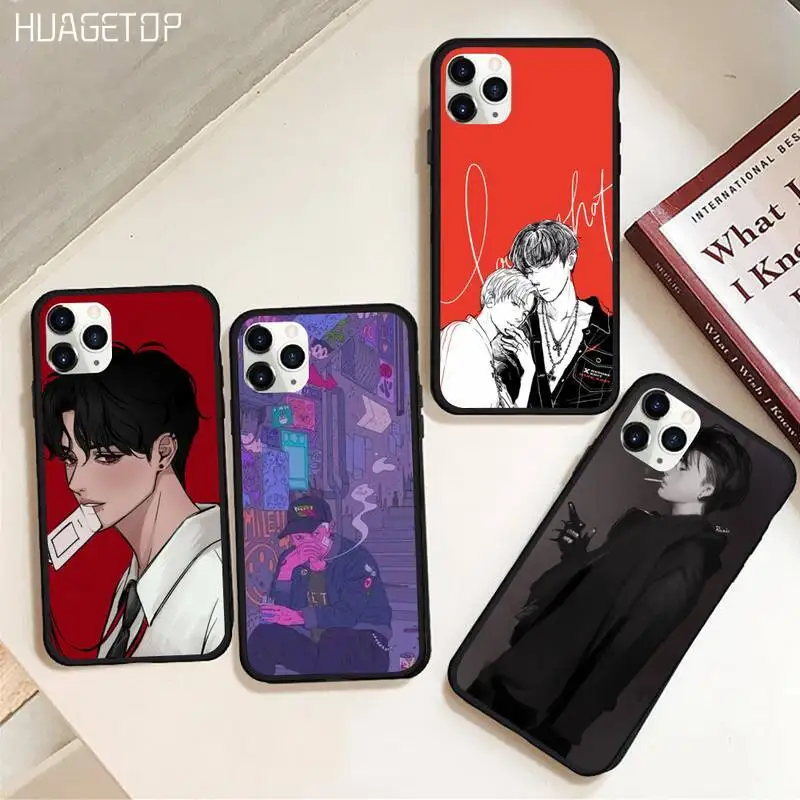 

HUAGETOP Anime Boys Phone Case Cover Rubber for iPhone 11 pro XS MAX 8 7 6 6S Plus X 5S SE 2020 XR case