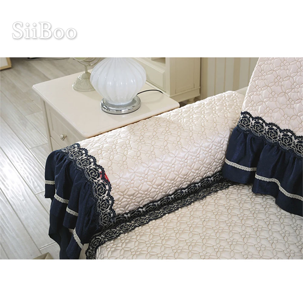 Чехол для дивана в европейском стиле кремово белый тканевый чехол кружевной