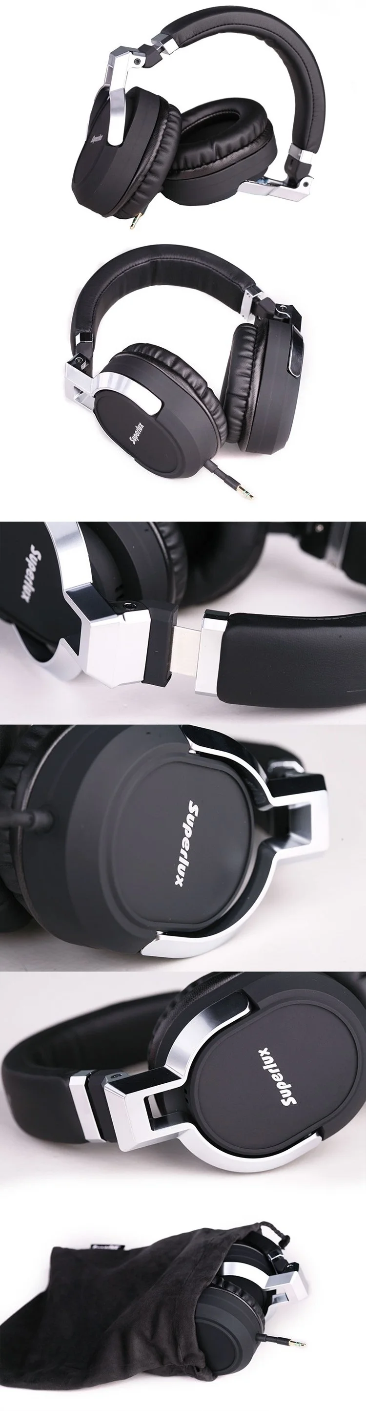 Superlux HD685 Складная гарнитура высокого разрешения стерео музыкальные наушники в линии управления наушников кабель с микрофоном