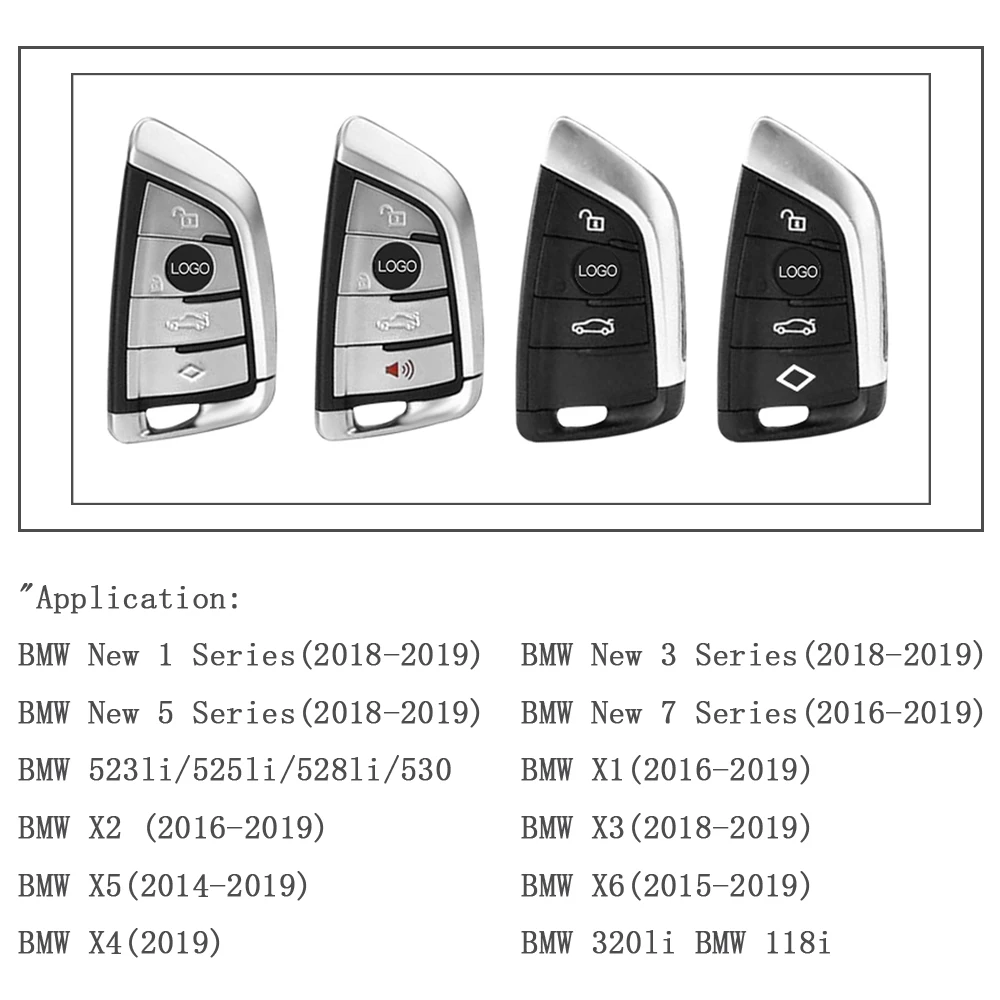 

Car Key Case for BMW X1 X3 X4 X5 X6 F15 F16 F48 G30 G11 F39 M3 M4 M5 520 525 1 3 5 7 Series Keychain Holder Protector Cover Bag