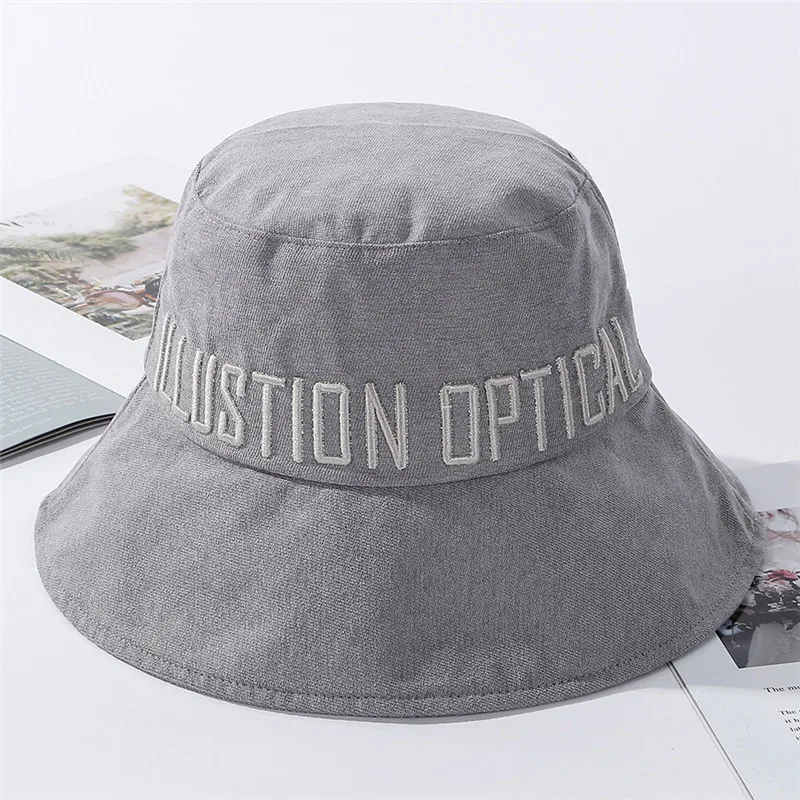 USPOP 2020 шляпы с буквенным принтом женские панамские на плоской подошве хлопковые