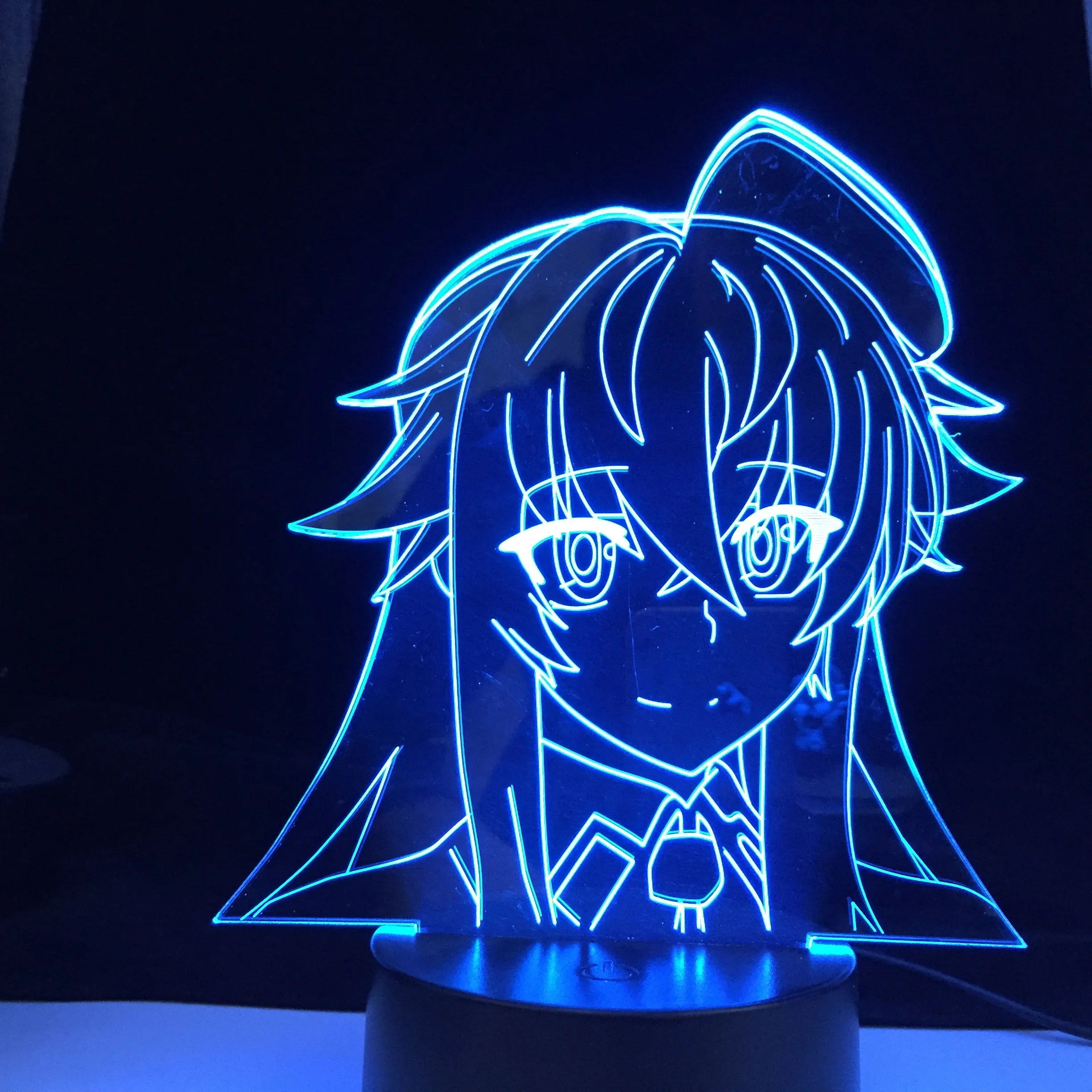 

Светодиодсветильник лампа DxD в стиле аниме для старшей школы, ночник для украшения дома, подарок на день рождения, для манги, 3D Риас Gremory, для ...