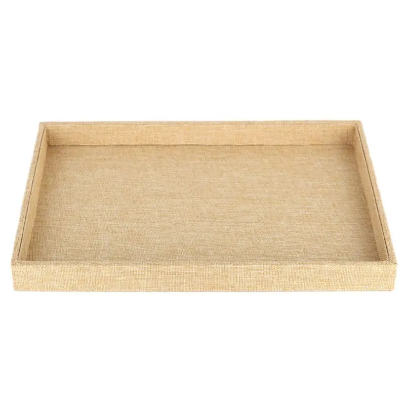 

Multifunctional Beige Velvet Stackable Jewelry Pendant Tray Organization Box Jewelry Display Pendant Holder Earrings