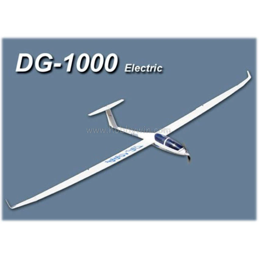 DG-1000 Электрический планер 2630 мм Стекловолокно Fuselage& деревянные крылья RC модель парусник