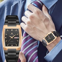 wwoor new fashion mens watch stainless steel top brand luxury waterproof auto date sports male quartz watches relogio masculino