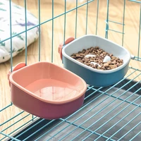 1pc pet dog feeding food bowl automatic water drinking feeder hang on bowl for pet dog cat crate cage food water bowl animals