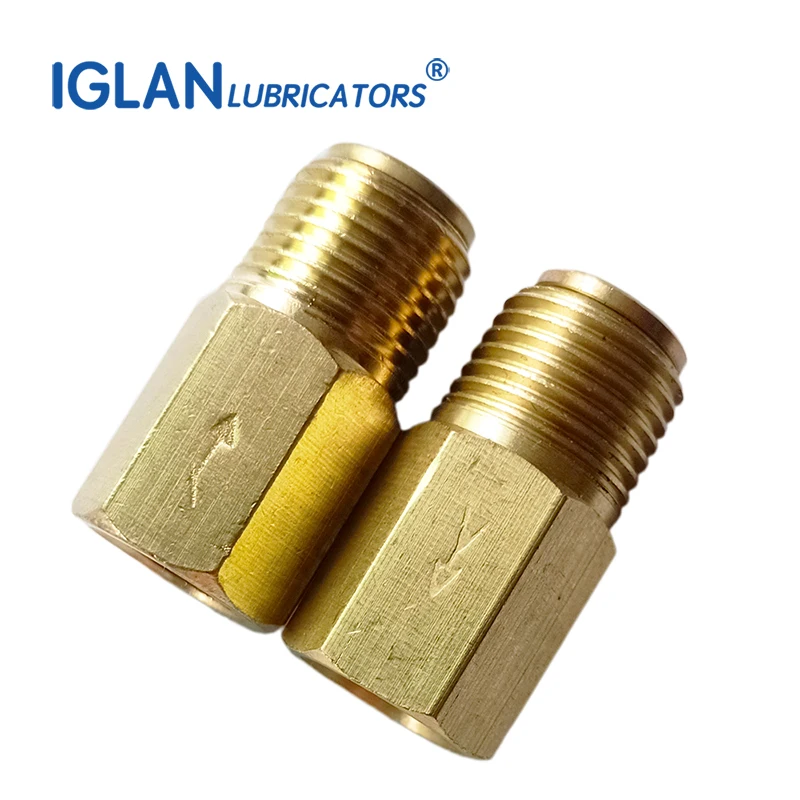 IGLAN PDR масляная трубка латунный односторонний поток прямой адаптер обратный 4/6 мм
