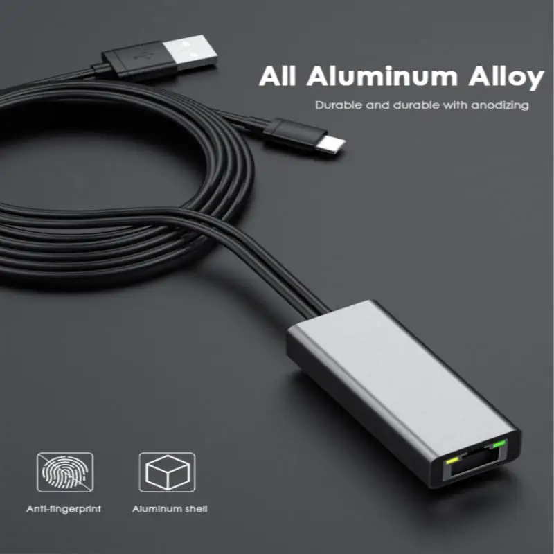 Fire TV Stick HD 480 Мбит/с Micro USB2.0 к RJ45 Ethernet адаптер 10/100 для нового TV/Google Home/Chromecast