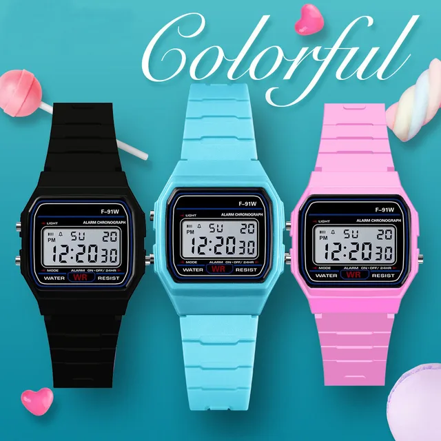 Multifunction Children Digital Watches Boys Silicone Strap Electronic Watch Girls Chronograph Alarm Students Led Display Clock 1