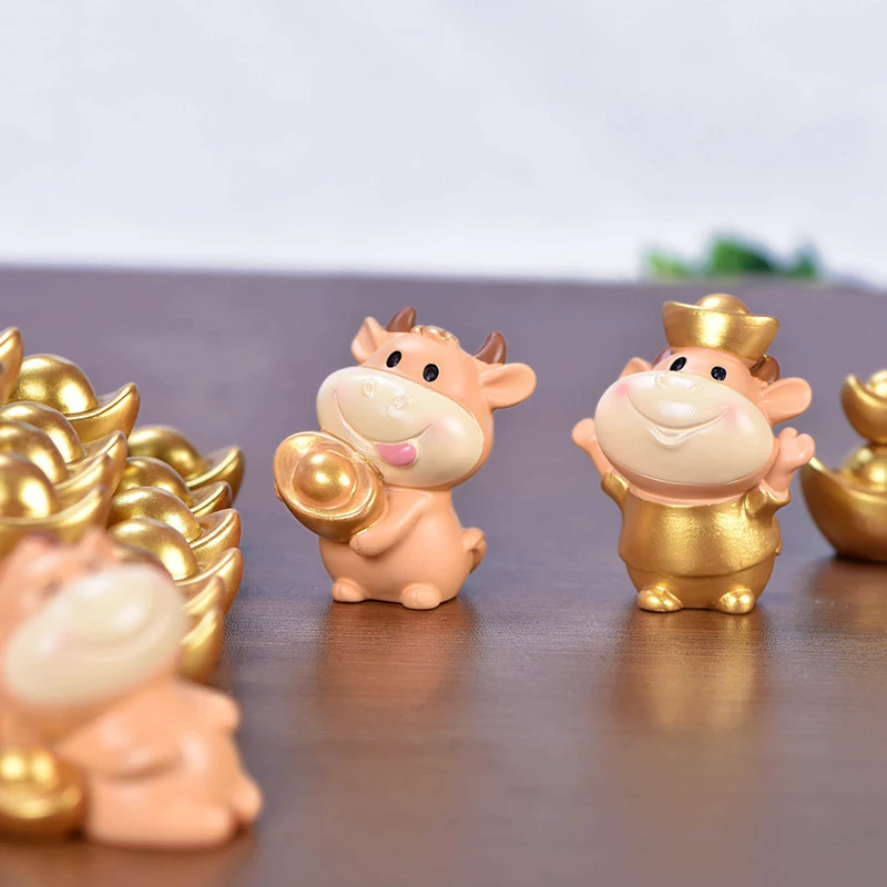 2021 год Китайский Зодиак ОКСа украшения для дома из смолы с Новым годом хорошие