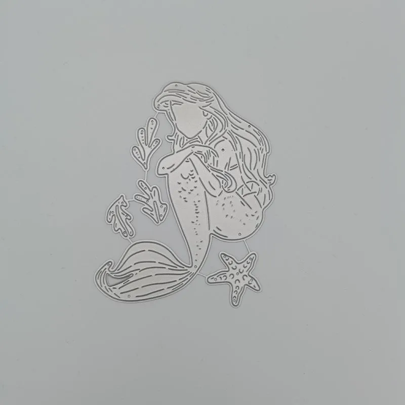 Металлические Вырубные штампы русалка для скрапбукинга сделай сам альбом бумага