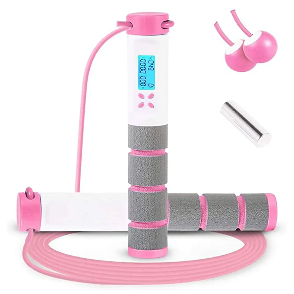 

Jump Rope Digital Weighted Handle Workout Jumping Rope With Calorie Counter For Training Fitness Exercise Speed Skipping Rope