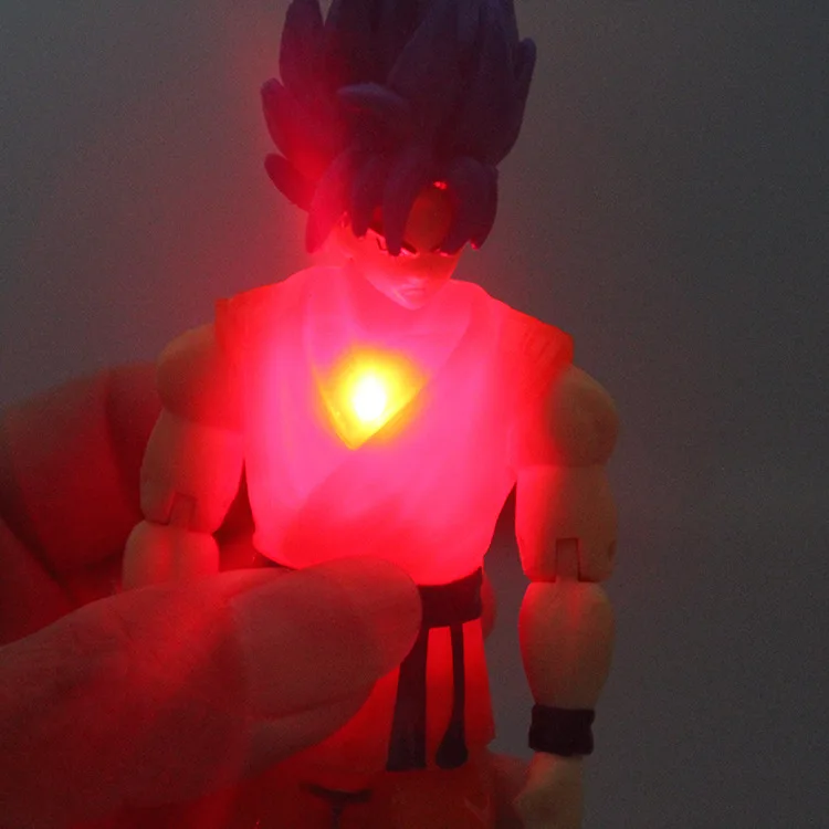 

Dragon Ball with Light Son Goku Vegeta IV Son Gohan God Action Figure Toys Model Toys Figures for Children Kids Gift