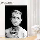 Музыкальная картина рэпер Lil Peep на холсте, постеры и принты со звездами, современные настенные картины для гостиной, поп, декор для спальни, принты