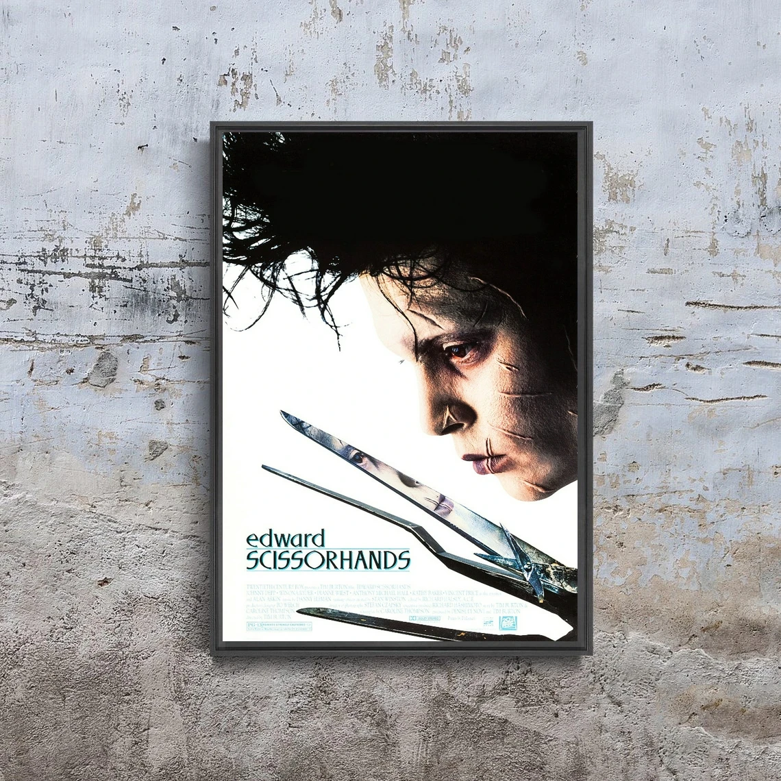 Эдвард руки-ножницы постер фильма художественная настенная живопись