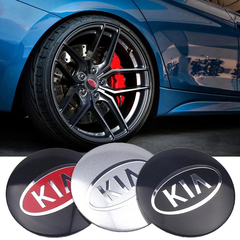 

4PCS 56MM Car Wheel Center Hub Caps Sticker Decals for KIA Cerato Sportage R K K2 K3 K4 K5 K6 Sorento Rio Soul Ceed Forte Cerato