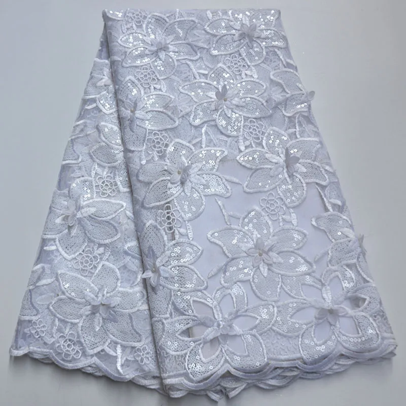 Кружевная ткань с блестками 2020 ярко-синие нигерийские кружева