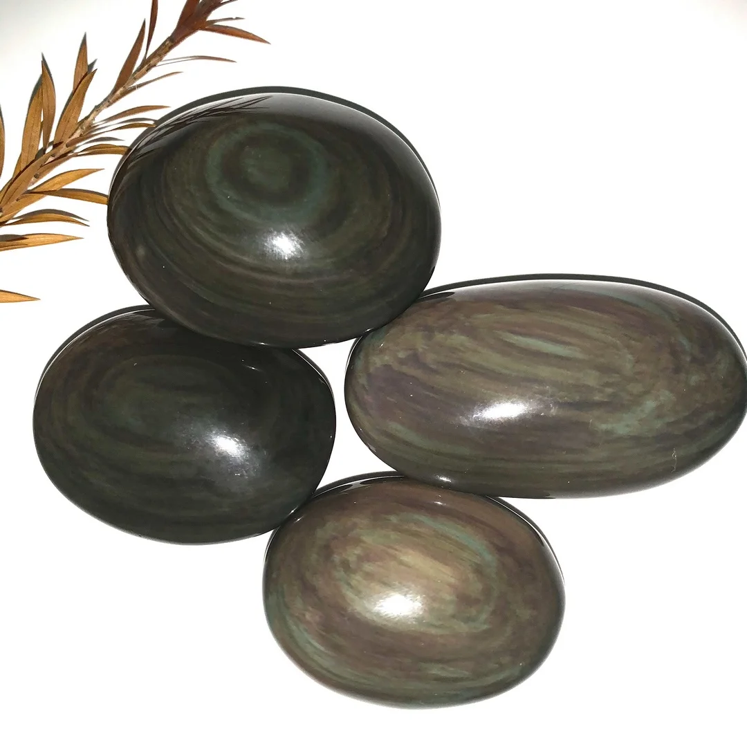 

1 шт. натуральный красочный черный обсидиан, пальмовый кварц, полированная Сфера, образец, украшение для дома, натуральные Исцеляющие криста...