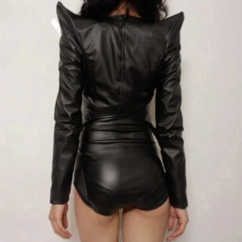 Штаны из искусственной кожи пикантные брюки с высокой талией женские x27s черные