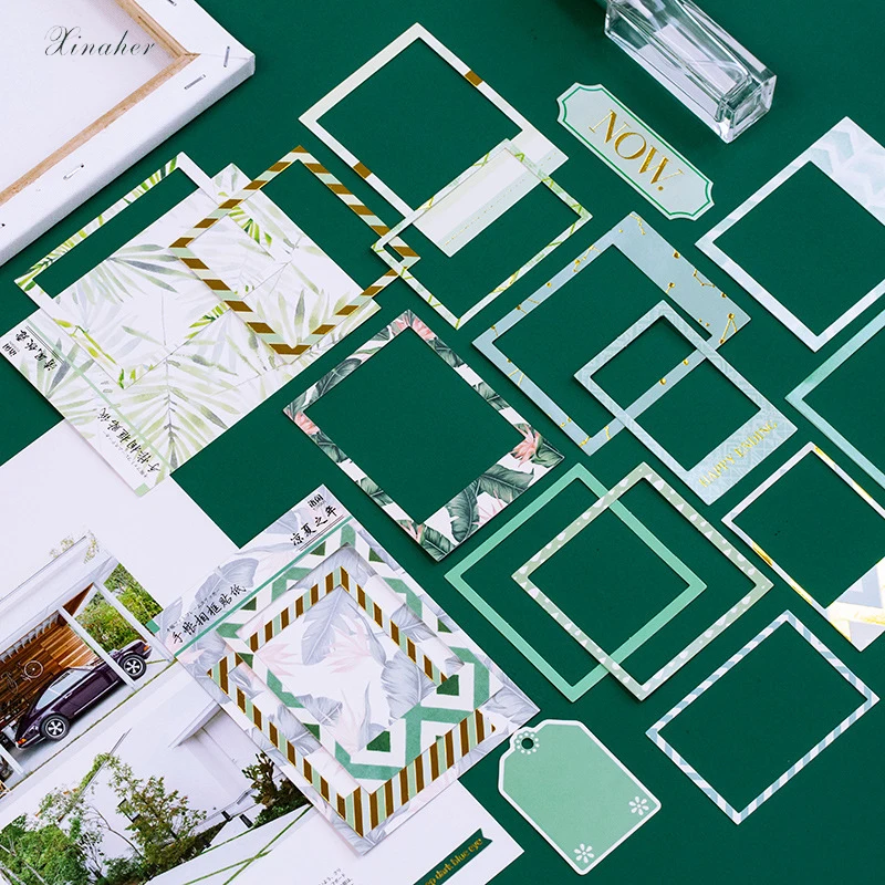 Винтажная фоторамка в форме сердца 15 цветов Клейкая Бумажная наклейка пакет