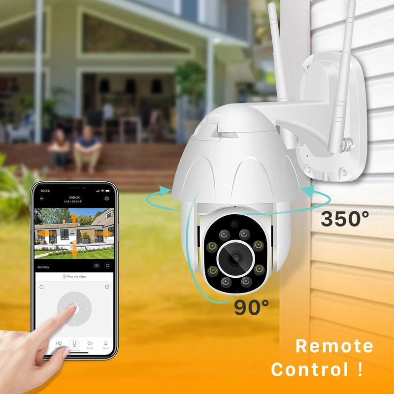 Водонепроницаемая IP камера Tuya Smart Life HD 1080P уличная цилиндрическая