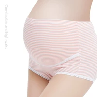 pure cotton comfortable and breathable maternity panties adjustable belly lift high waist pregnancy panties