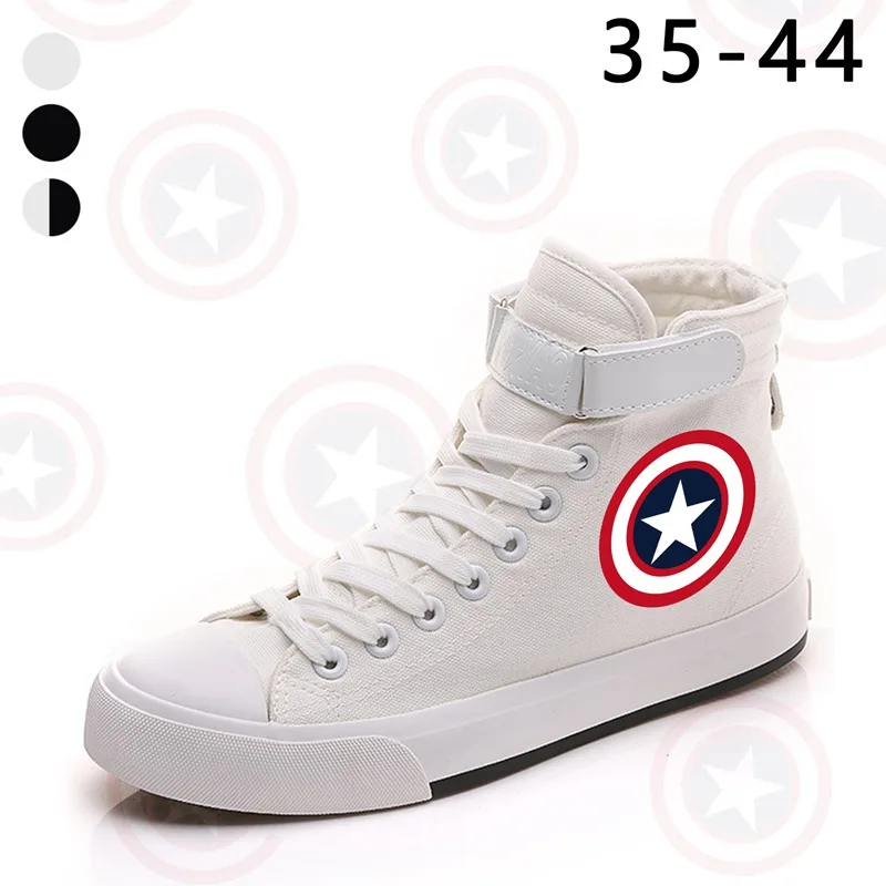 Парусиновая обувь в стиле Капитан Америка Кроссовки Повседневная парусиновая