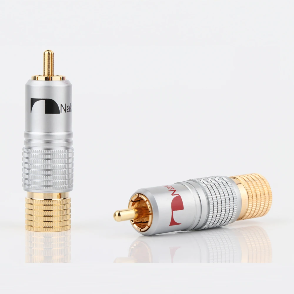 8 шт. штекер RCA Nakamichi с золотистым покрытием 24K | Электроника