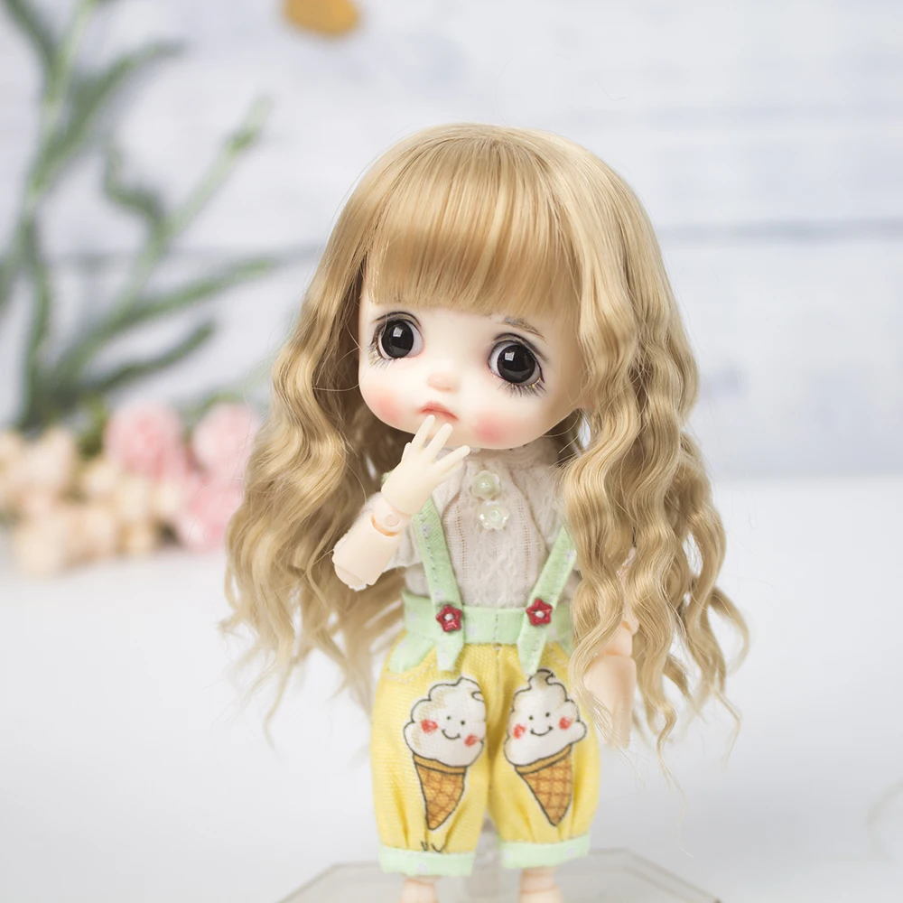 Новая кукла Aidolla 1/8 BJD & Kurhn парик из мягкого волокна волосы для новорожденных
