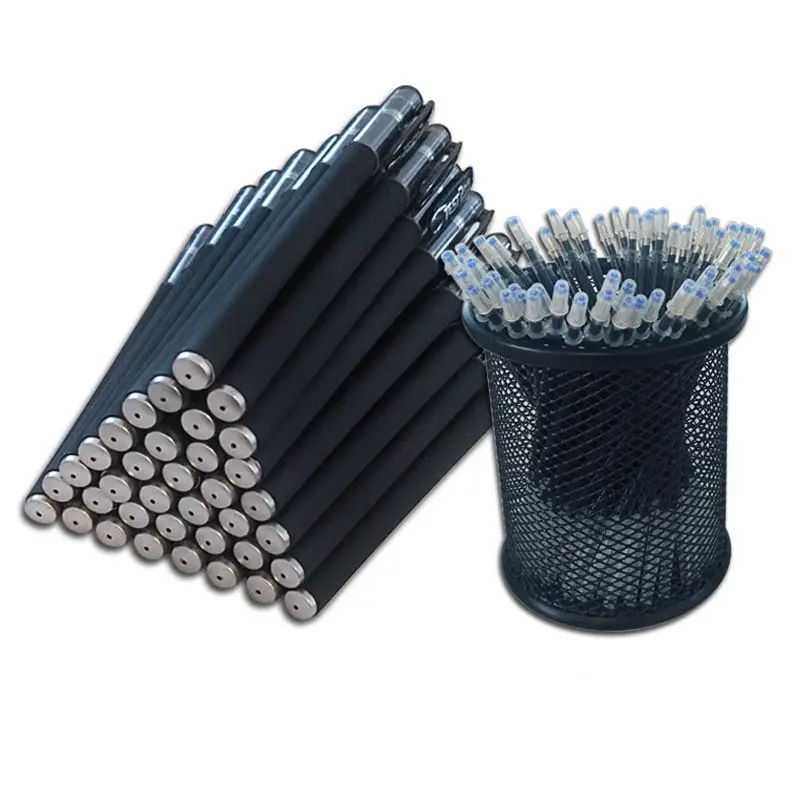 

6pcs Neutral Refill 0.5/0.38MM Black Red Blue Student Carbon Signature Pen Water-based Stationery