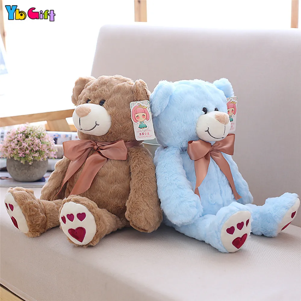 40cm/55cm Plush Teddy Bear Toy Stuffed Bear Dolls Pink Blue Brown Teddy Toy Children Kids Christmas Gifts New Year present